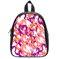 Flamingos School Bag (small) by StarvingArtisan