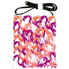 Flamingos Shoulder Sling Bag by StarvingArtisan