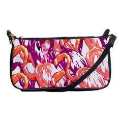 Flamingos Shoulder Clutch Bag by StarvingArtisan