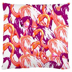 Flamingos Large Cushion Case (one Side) by StarvingArtisan