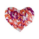 Flamingos Standard 16  Premium Heart Shape Cushions Front