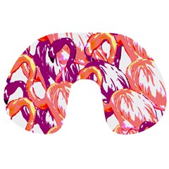 Flamingos Travel Neck Pillows by StarvingArtisan