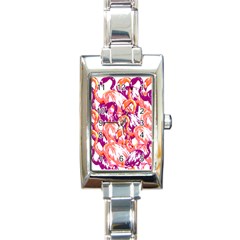 Flamingos Rectangle Italian Charm Watch by StarvingArtisan