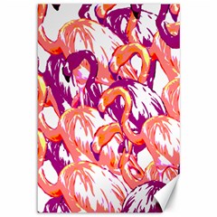 Flamingos Canvas 12  X 18  by StarvingArtisan