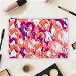 Flamingos Cosmetic Bag (Large) Front