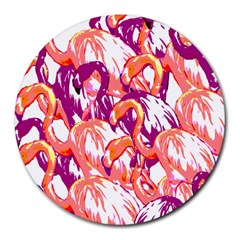 Flamingos Round Mousepads by StarvingArtisan