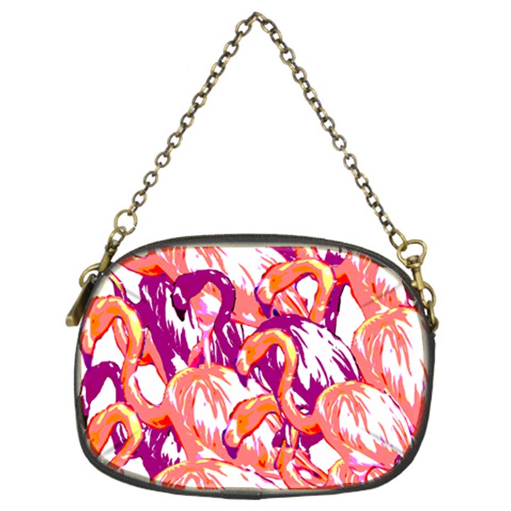 Flamingos Chain Purse (Two Sides)