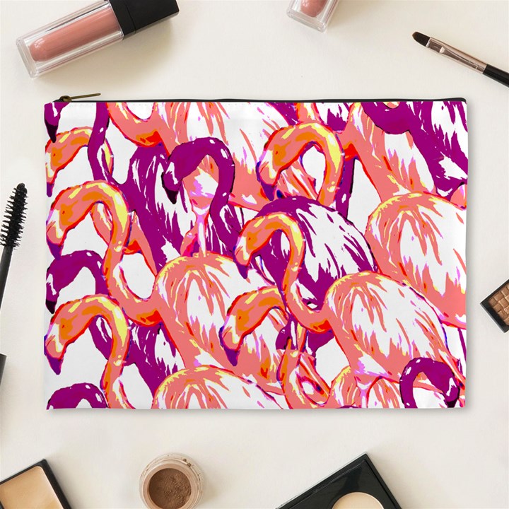 Flamingos Cosmetic Bag (XL)