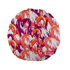 Flamingos Standard 15  Premium Round Cushions by StarvingArtisan