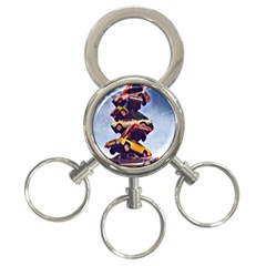 Pretty Colors Cars 3-ring Key Chains by StarvingArtisan