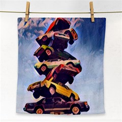 Pretty Colors Cars Face Towel by StarvingArtisan