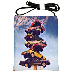 Pretty Colors Cars Shoulder Sling Bag by StarvingArtisan