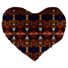 Ml 171 Large 19  Premium Flano Heart Shape Cushions by ArtworkByPatrick