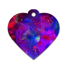 Galaxy Now Dog Tag Heart (one Side) by arwwearableart