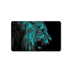 Angry Male Lion Predator Carnivore Magnet (name Card) by Sudhe