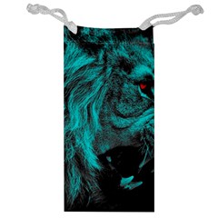 Angry Male Lion Predator Carnivore Jewelry Bag by Sudhe