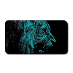 Angry Male Lion Predator Carnivore Medium Bar Mats by Sudhe