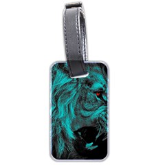 Angry Male Lion Predator Carnivore Luggage Tags (two Sides) by Sudhe