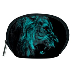 Angry Male Lion Predator Carnivore Accessory Pouch (medium) by Sudhe