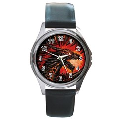 Dragon Round Metal Watch by Sudhe