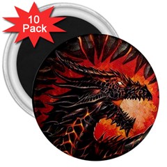 Dragon 3  Magnets (10 Pack)  by Sudhe