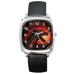 Dragon Square Metal Watch by Sudhe