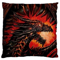 Dragon Standard Flano Cushion Case (two Sides) by Sudhe