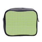 Green Gingham Mini Toiletries Bag (Two Sides) Back