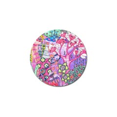 Trippy Forest Full Version Golf Ball Marker by okhismakingart