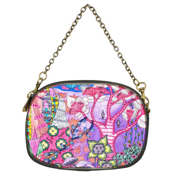 Trippy Forest Full Version Chain Purse (One Side)