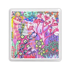 Trippy Forest Full Version Memory Card Reader (square) by okhismakingart