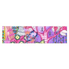 Trippy Forest Full Version Satin Scarf (oblong) by okhismakingart