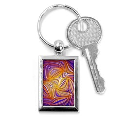 Electric Field Art Lii Key Chains (rectangle)  by okhismakingart