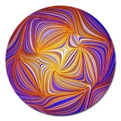 Electric Field Art Lii Magnet 5  (round) by okhismakingart