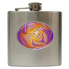 Electric Field Art Lii Hip Flask (6 Oz) by okhismakingart