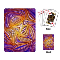 Electric Field Art Lii Playing Cards Single Design by okhismakingart