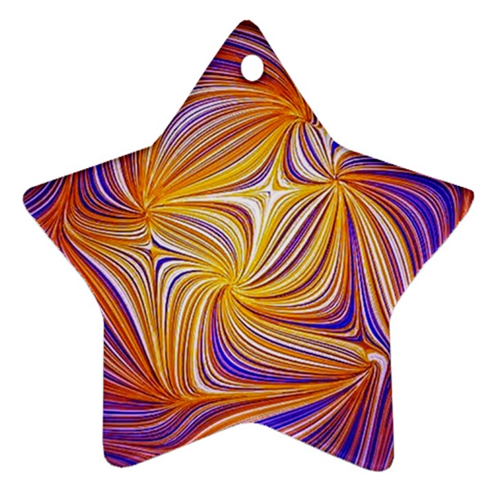 Electric Field Art LII Star Ornament (Two Sides)