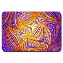 Electric Field Art Lii Large Doormat  by okhismakingart