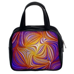 Electric Field Art Lii Classic Handbag (two Sides) by okhismakingart