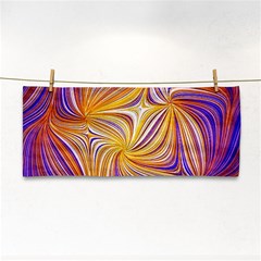 Electric Field Art Lii Hand Towel by okhismakingart