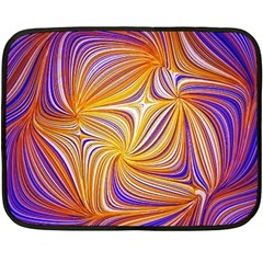 Electric Field Art Lii Fleece Blanket (mini) by okhismakingart