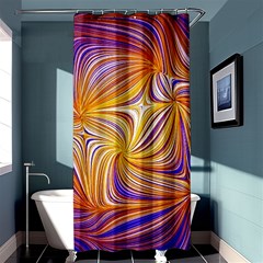 Electric Field Art Lii Shower Curtain 36  X 72  (stall)  by okhismakingart