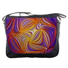 Electric Field Art Lii Messenger Bag by okhismakingart