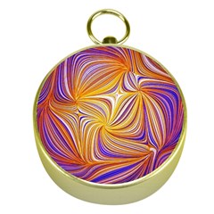 Electric Field Art Lii Gold Compasses by okhismakingart