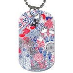 Floral Jungle  Dog Tag (One Side) Front