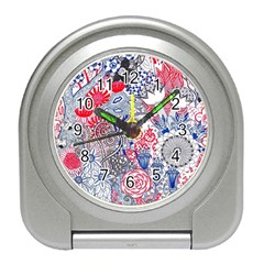 Floral Jungle  Travel Alarm Clock by okhismakingart