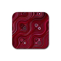 Electric Field Art Xxxviii Rubber Coaster (square) 