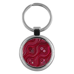 Electric Field Art Xxxviii Key Chains (round)  by okhismakingart