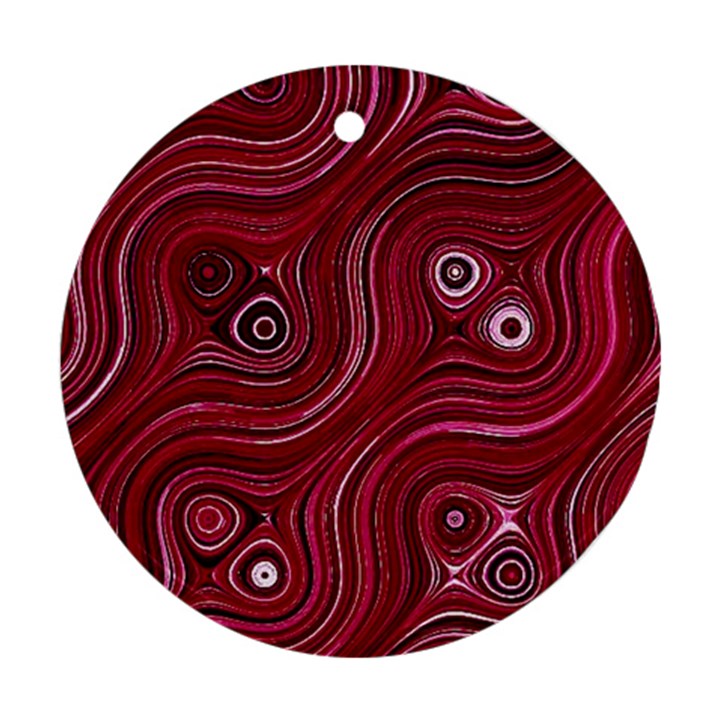 Electric Field Art XXXVIII Round Ornament (Two Sides)