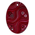 Electric Field Art XXXVIII Oval Ornament (Two Sides) Front